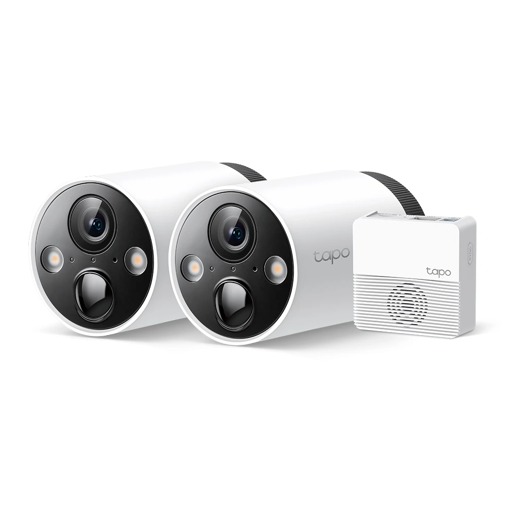 [C420S2] KIT DE CÁMARAS INALÁMBRICAS TP-LINK, SERIE TAPO, BATERÍA DE 180 DÍAS, SONIDO BIDIRECCIONAL, 2K QHD, DETECCIÓN DE MOVIMIENTO CON AI, INSTALACIÓN SIN CABLES, CERTIFICACIÓN IP65, ALARMA CON LUZ Y SONIDO