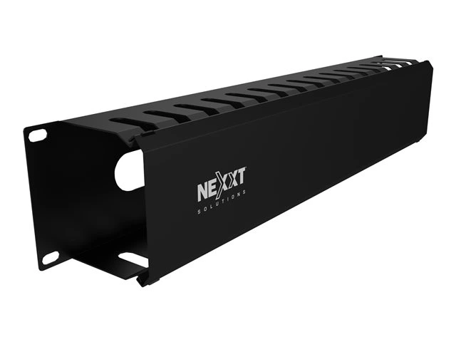 [NPM-DH2UB] ORGANIZADOR DE CABLES HORIZONTAL NEXXT, PARA RACK 2U, 19", 30 RANURAS PARA CABLES