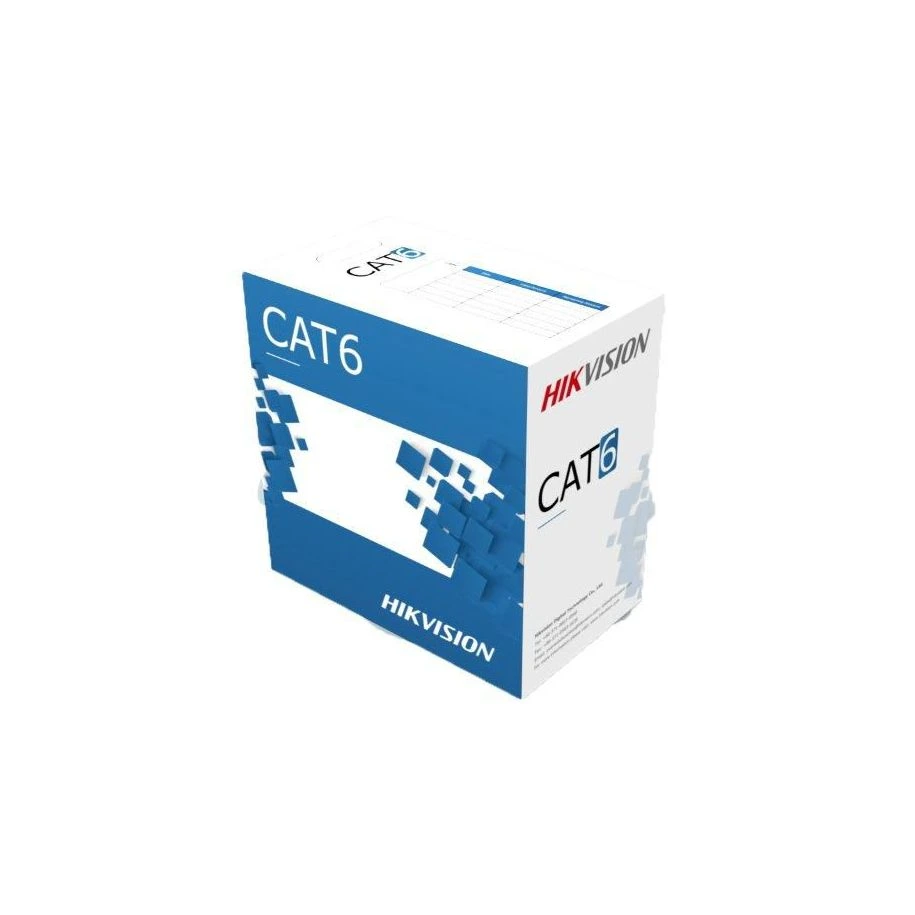 [DS-1LN6-UE-W] CABLE DE RED HIKVISION, UNSHIELDED TWISTED PAIR (UTP), POR METRO, COLOR BLANCO, CAT6, 24 AWG, COBRE 99.95%