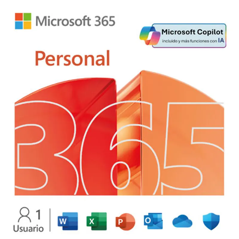 [EP2-32316] MICROSOFT 365 PERSONAL, 12 MESES, LICENCIA DE SUSCRIPCIÓN, 1 USUARIO, DESCARGA DIGITAL