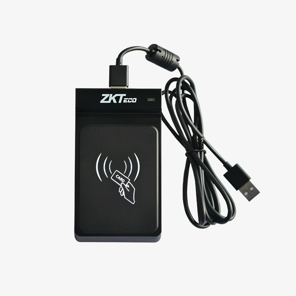 [CR20E] LECTOR y ENROLADOR DE TARJETAS ZKTECO, USB, COLOR NEGRO