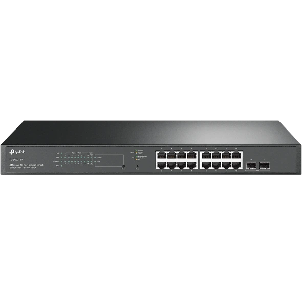 [SG2218P] CONMUTADOR/SWITCH TP-LINK OMADA, DE 18 PUERTOS, 16 PUERTOS POE+, 2 RANURAS SFP